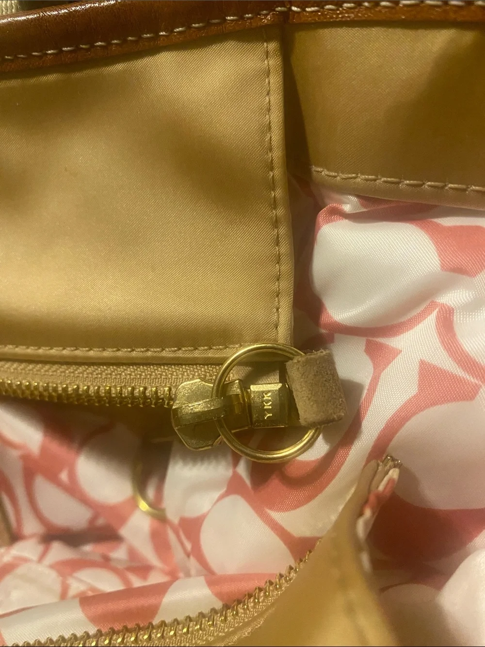 Coach tote tan